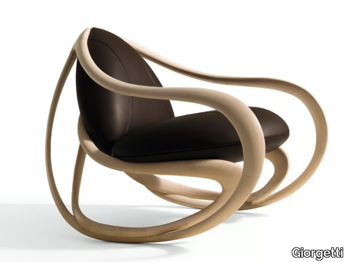 MOVE - Rocking armchair with armrests _ Giorgetti