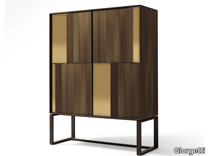 ORIGAMI - Wooden highboard with doors _ Giorgetti