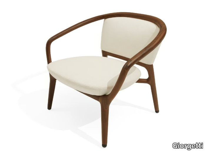 PAMINA - Upholstered fabric armchair with armrests _ Giorgetti