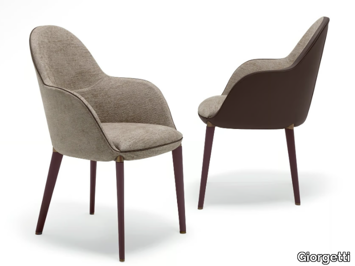 SELENE - Chair with armrests _ Giorgetti