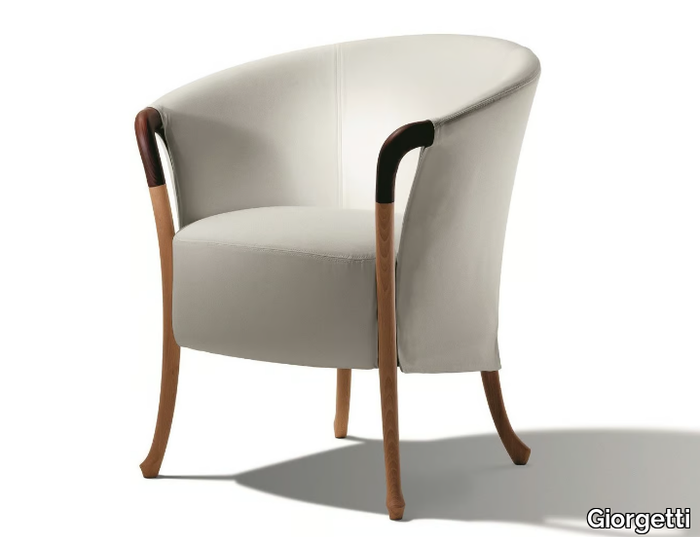 PROGETTI - Fabric easy chair with armrests _ Giorgetti