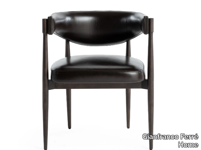 HARLEM - Upholstered leather chair _ Gianfranco Ferré Home