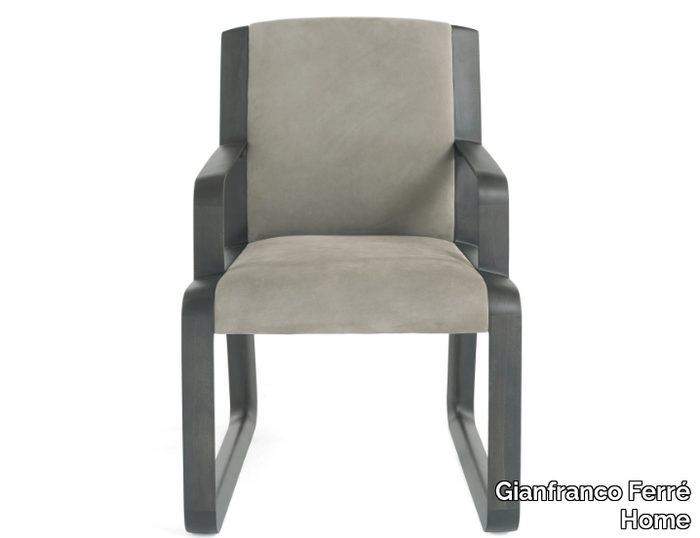 WYNWOOD - Upholstered nabuk chair _ Gianfranco Ferré Home