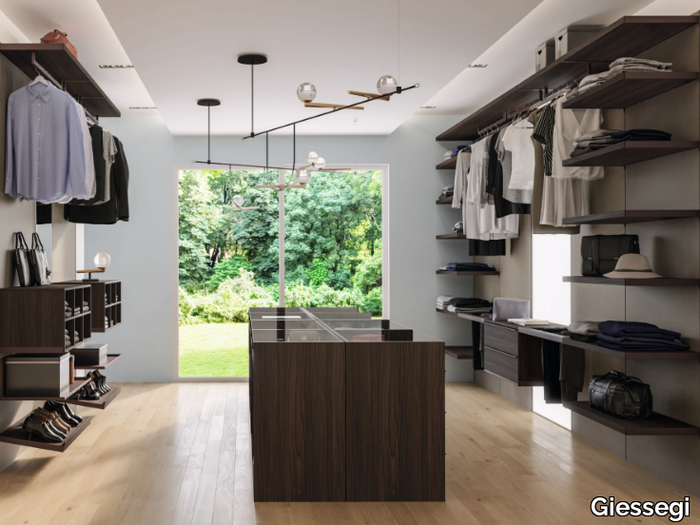 CA03 - Sectional wooden walk-in wardrobe _ Giessegi