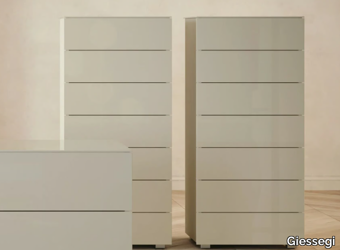 GLASS - Wooden chest of drawers _ Giessegi