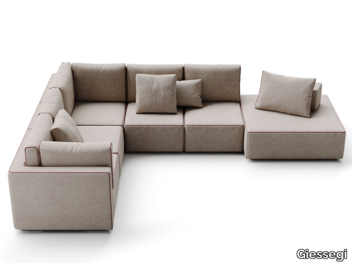 INFINITY LUX - Sectional fabric sofa _ Giessegi