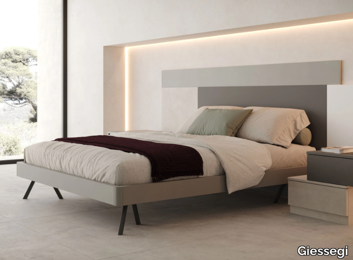 VELVET - Wooden double bed _ Giessegi