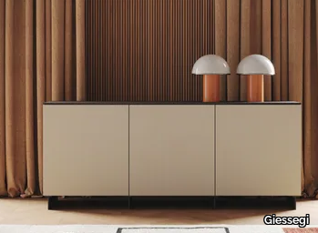 CANNETÈ - Melamine-faced chipboard sideboard with doors _ Giessegi