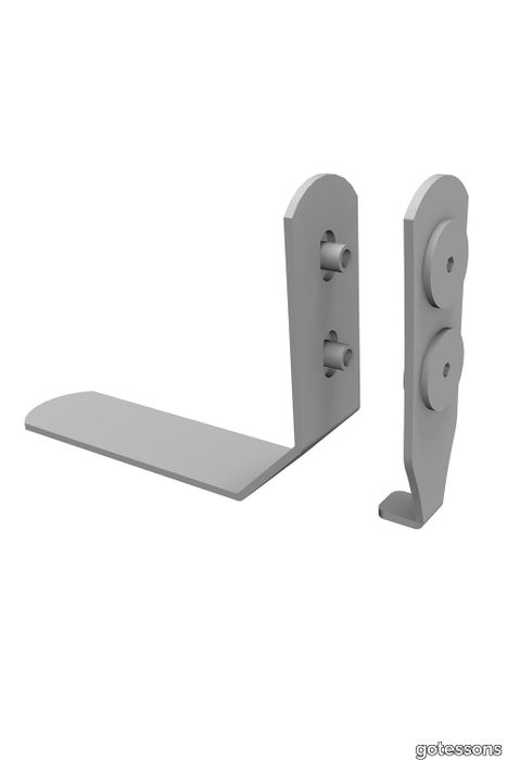 Corner foot set support for angled screens, A30