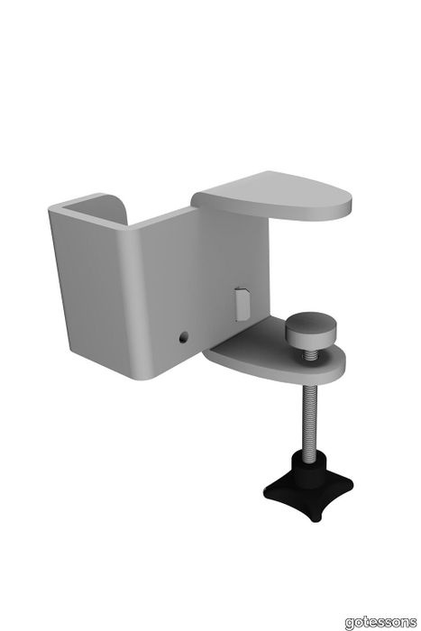 Desk clamp adjustable for screens without holes