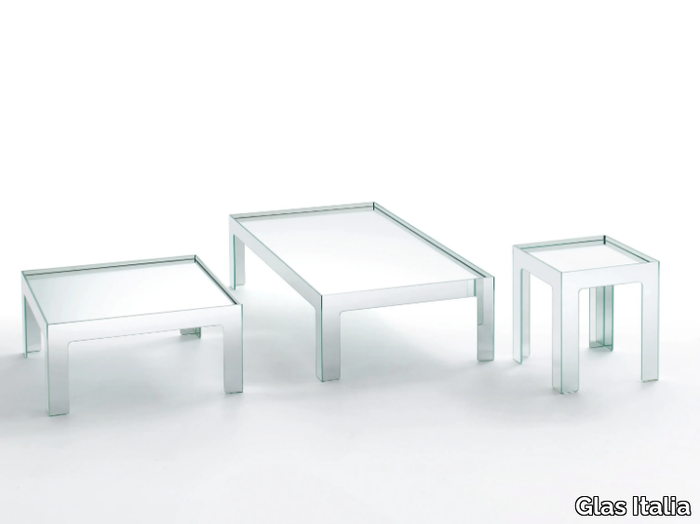 MIRROR MIRROR - Low crystal coffee table _ Glas Italia