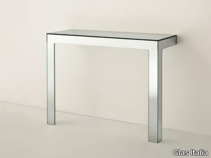 MIRROR MIRROR - Rectangular crystal console table _ Glas Italia