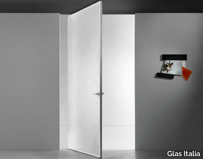 ALADIN PIVOT PLAIN - Pivot flush-fitting glass door _ Glas Italia