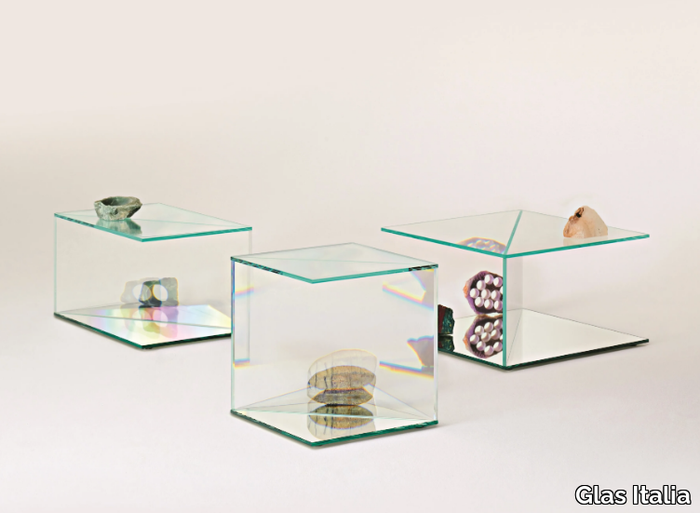 DOBLE - Crystal display cabinet _ Glas Italia