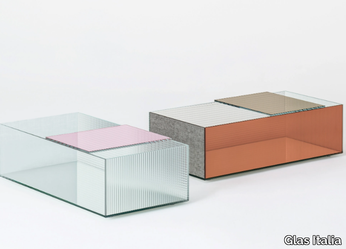 SPECTRUM - Low crystal coffee table _ Glas Italia