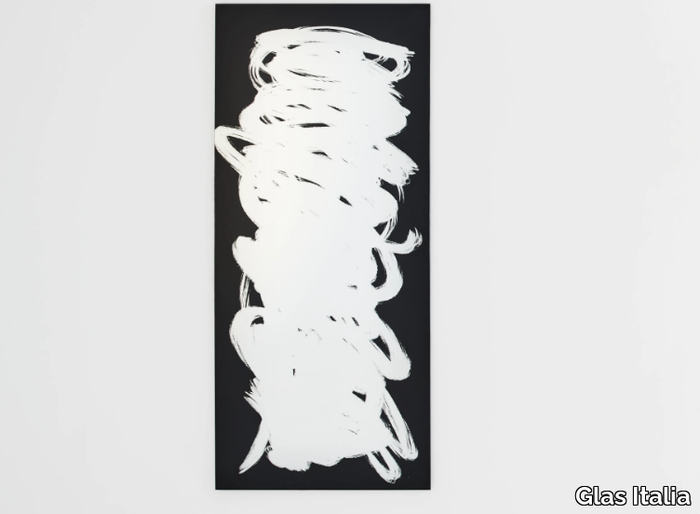 SCRIBBLE - Rectangular wall-mounted mirror _ Glas Italia