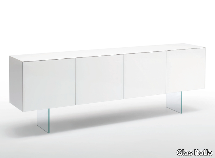 MAGIC BOX - Crystal sideboard with doors _ Glas Italia