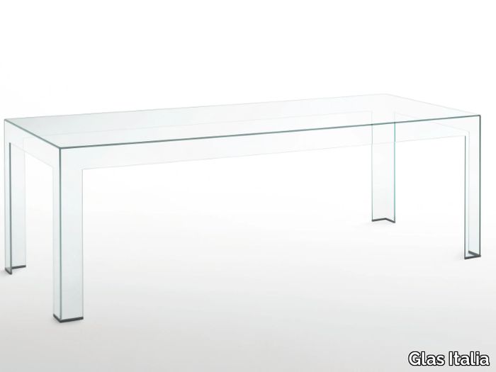 ATLANTIS - Rectangular crystal table _ Glas Italia