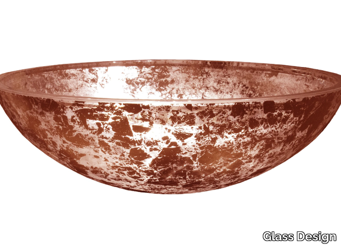 GALA - Countertop round glass washbasin _ Glass Design