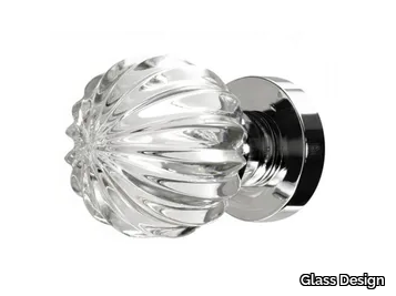 MARGHERITA TRANSPARENT - Crystal door knob _ Glass Design