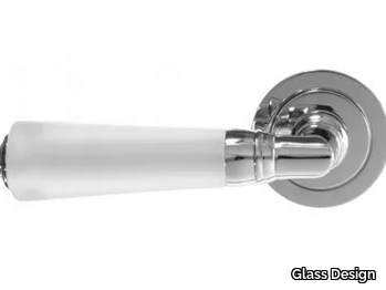 ELKA SMOOTH BRUSHED - Crystal door handle _ Glass Design