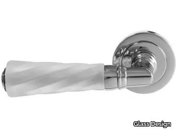 ELKA TORCIGLIONE BRUSHED - Crystal door handle _ Glass Design