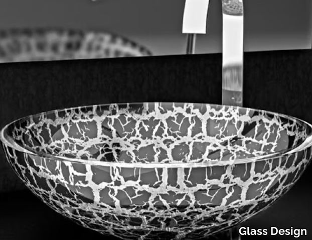 KALAHARI Ø 40 - Countertop round glass washbasin _ Glass Design