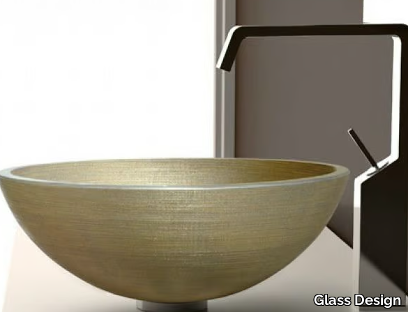 VENICE Ø 40 - Countertop round glass washbasin _ Glass Design