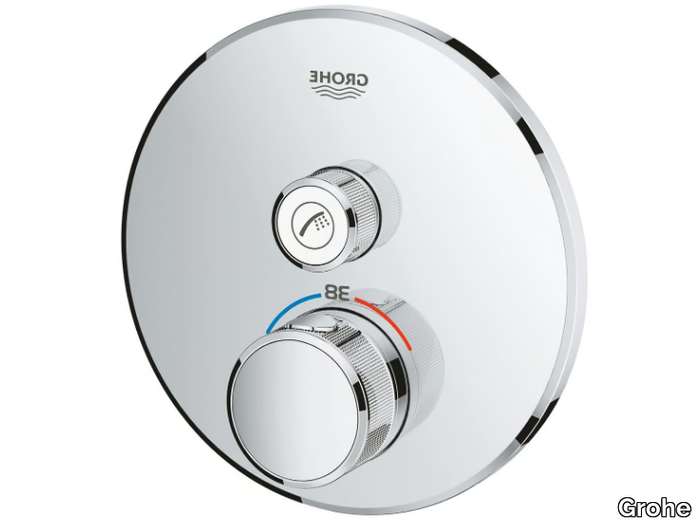 GROHTHERM SMARTCONTROL - Thermostatic shower mixer with plate _ Grohe