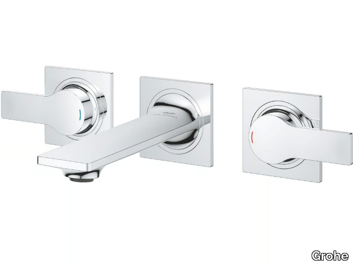 ALLURE NEW - 3 hole wall-mounted washbasin tap with flow limiter _ Grohe