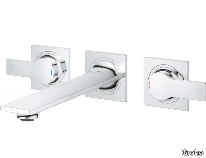 ALLURE NEW - 3 hole wall-mounted washbasin tap with flow limiter _ Grohe