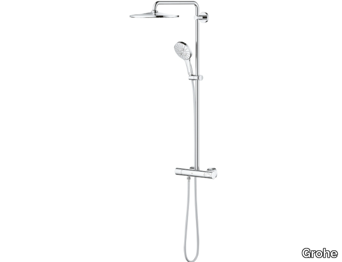 RAINSHOWER SMARTACTIVE - Wall-mounted shower panel with overhead shower _ Grohe