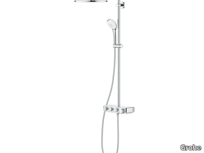 EUPHORIA SMARTCONTROL SYSTEM 310 DUO - Wall-mounted thermostatic shower panel _ Grohe