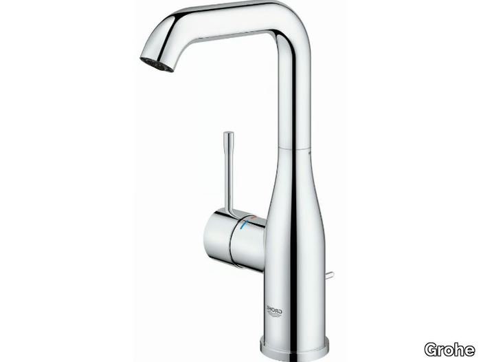 ESSENCE NEW - SIZE L - Countertop single handle washbasin mixer with pop up waste _ Grohe