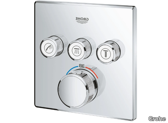 GROHTHERM SMARTCONTROL - Thermostatic shower mixer with plate _ Grohe