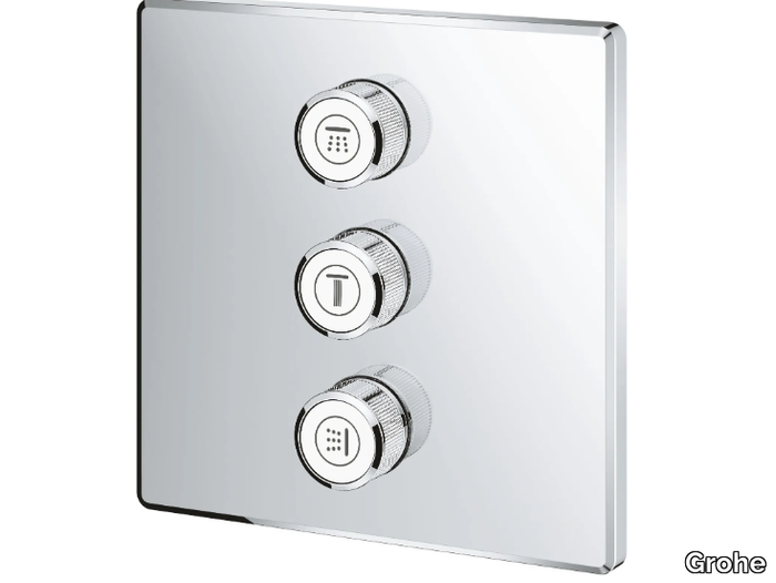 GROHTHERM SMARTCONTROL - Recessed shower mixer with plate _ Grohe