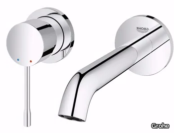 ESSENCE NEW - 2 hole wall-mounted washbasin mixer _ Grohe