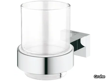 ESSENTIALS CUBE - Wall-mounted metal toothbrush holder _ Grohe