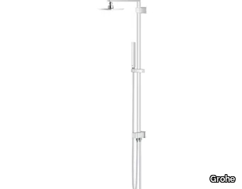 EUPHORIA CUBE SYSTEM 150 - Wall-mounted shower panel with overhead shower _ Grohe