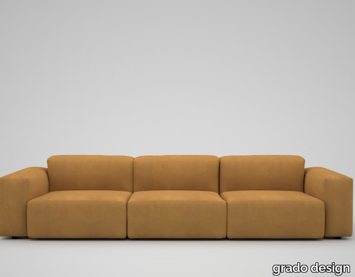 FATTY - 3 seater leather sofa _ grado design