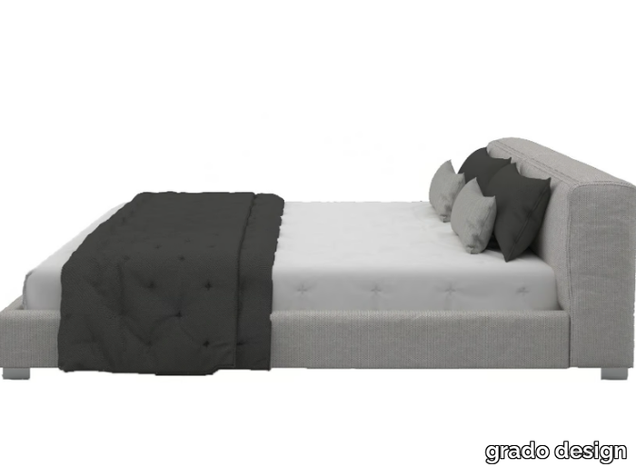 CUBE - Upholstered double bed _ grado design