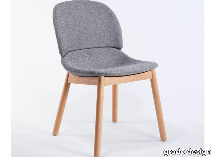 HUG - Fabric chair and beech legs _ grado design