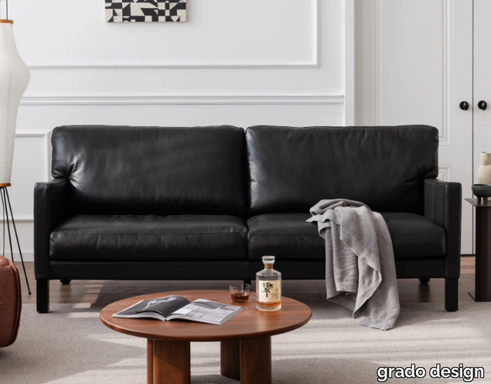 PANINI - 3 seater leather sofa _ grado design