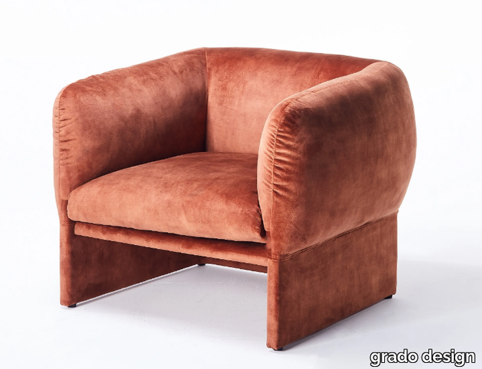 TULIP LOUNGE - Fabric armchair _ grado design