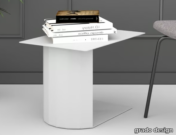 DORIC - Low steel coffee table _ grado design