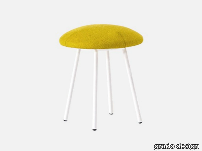 FUNGO - Low upholstered fabric stool _ grado design