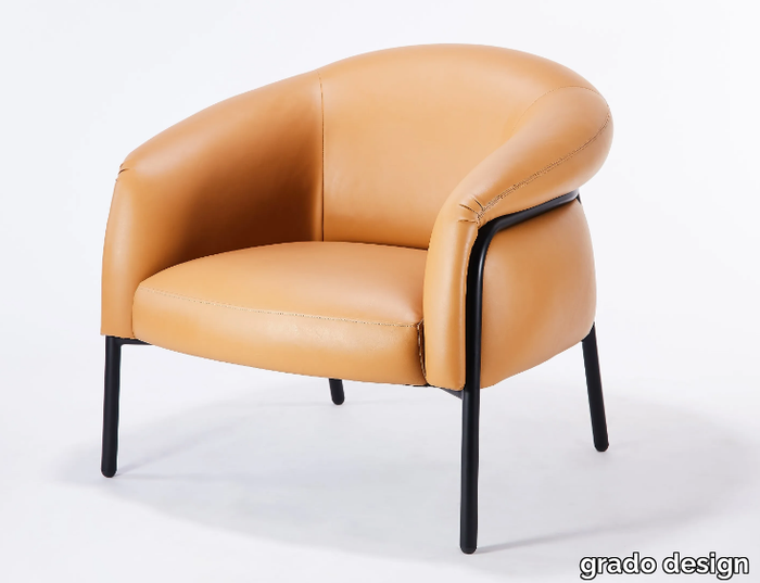 BELLY - Leather armchair _ grado design