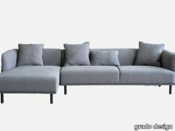 MART - Fabric sofa with chaise longue _ grado design