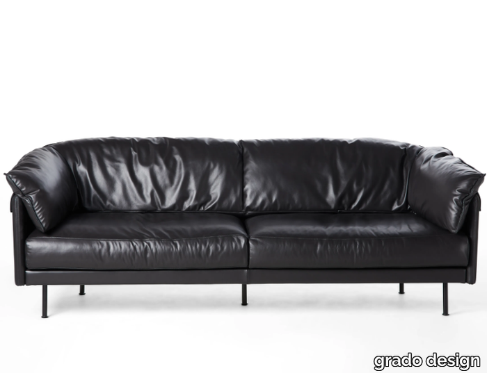DUMPLING - Leather sofa _ grado design