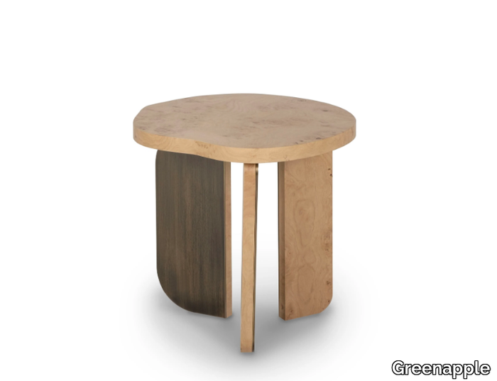 DORNES - Round oak coffee table _ Greenapple